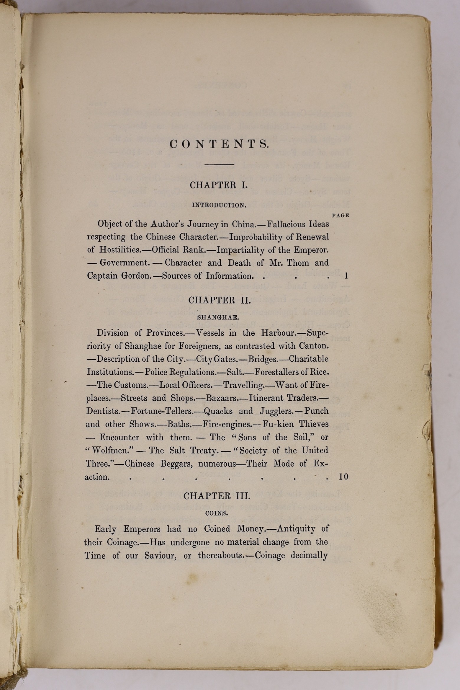 Forbes, Frederick E. - Five Years in China, 8vo, original cloth, front fly leaf inscribed’’To the Drawing Room Winkfield Place” [near Windsor], replacement fabric spine, with coloured portrait frontis, Richard Bentley, L